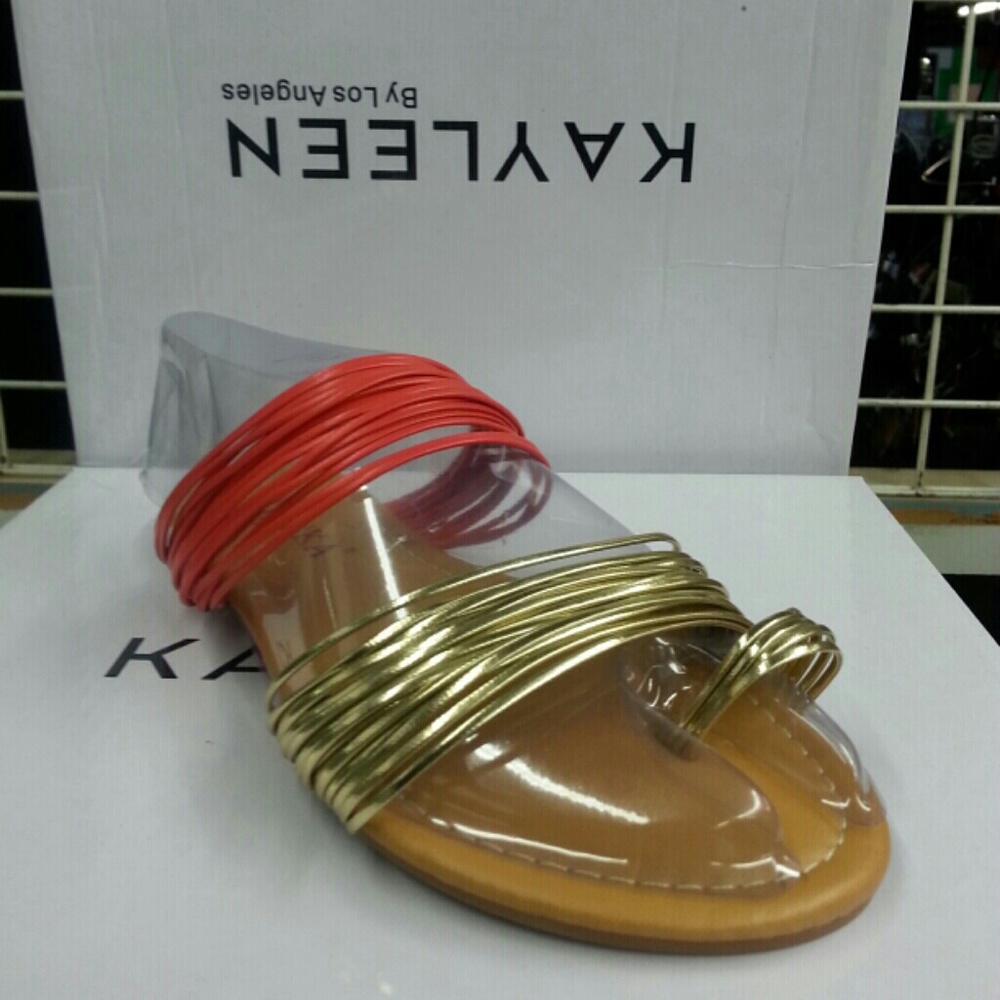 Red & Gold Sandals